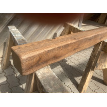 Wandregal, Balkenregal, Altholz Regal, Wandboard, Eiche, 50x10x10 cm